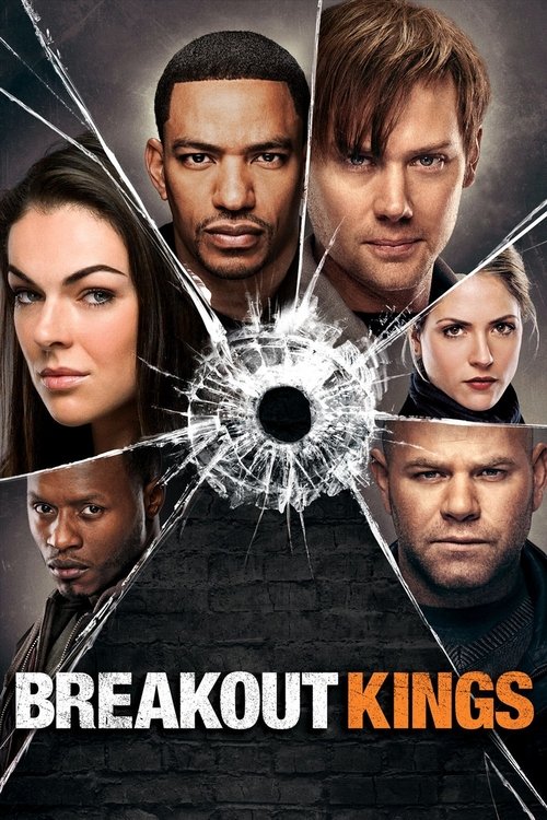The poster features six intense faces arranged around a shattered glass center, symbolizing conflict and drama. The bold, contrasting colors of white and orange against a dark background create a striking visual impact. The mood is serious and dramatic, hinting at a high-stakes thriller or drama.
