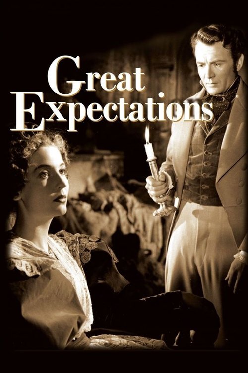 The poster features a sepia-toned scene with a woman in period attire looking upward, while a man in formal wear holds a knife, suggesting a dramatic confrontation. The muted tones and shadowy background evoke a sense of mystery and tension, capturing the essence of the story's themes of ambition...