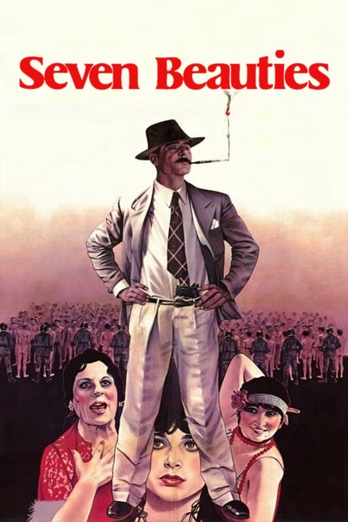 This movie poster features a glamorous man in a hat and suit standing atop a crowd of women, creating a striking visual contrast. The warm sunset hues and bold red title set a romantic yet dramatic tone, evoking a sense of timeless romance and allure.