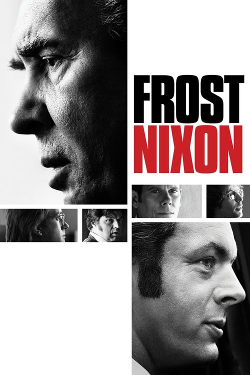 The poster features a monochrome portrait of George Lucas against a stark white background, with his name in bold red and black text. Smaller black-and-white images of other actors are scattered around, suggesting a collaborative film. The mood is serious and dramatic, evoking the gravity of a hi...