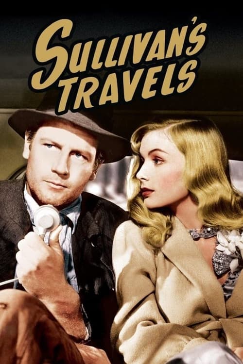 The poster features a man in a hat and woman in a beige coat, exuding a classic Hollywood charm. The warm tones and confident expressions evoke a timeless, adventurous mood.