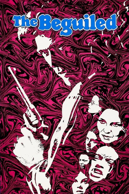 This movie poster features a chaotic scene with people in various states of disarray, surrounded by swirling pink and purple hues. The mood is mysterious and unsettling, with dynamic poses and expressions that suggest a blend of mystery and intrigue.